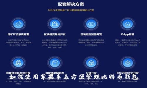 如何使用苹果手表方便管理比特币钱包